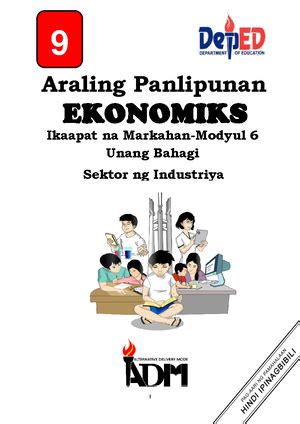 ekonomiks grade 9|Araling Panlipunan 9 Modyul 1: Kahulugan ng Ekonomiks.